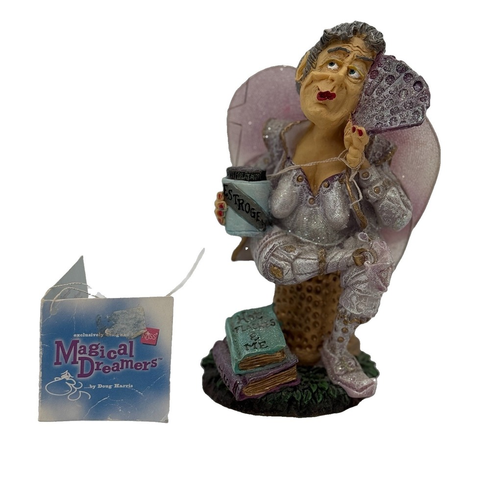 RUSS Magical Dreamers  Doug Harris Fairy Figurine Lucinda  #13195 NWT Menopause